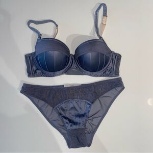 Stella McCartney balconette bra and underwear set 32C small